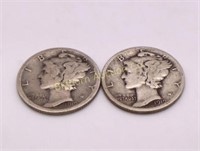 Mercury Silver Dimes 1919-D & 1919-S