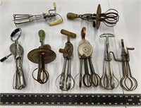 Group of Antique Kitchen Hand Mixers