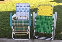 4 Folding Lawn Chairs