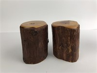 Varnished Real Wood Salt and Pepper Shakers