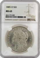 1885-O MS63 Morgan Silver Dollar