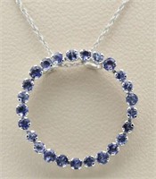 10kt Gold Tanzanite Circle Of Life Necklace