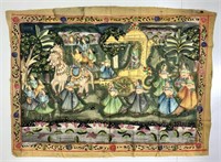 Hindu painting on fabric - Maharaja's Wife,