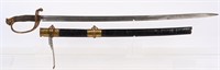 CIVIL WAR M1850 FOOT OFFICERS SWORD W/ SCABBARD