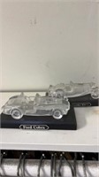 Mikasa crystal cars, made germany, ford cobra,