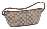 GUCCI MONOGRAM CANVAS MINI POCHETTE BAG