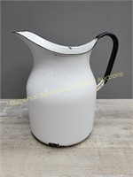 Enamelware Jug - black rim