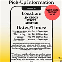 PICK UP INFORMATION