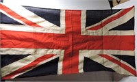 Antique British Union Jack Flag (5'6" x 3')