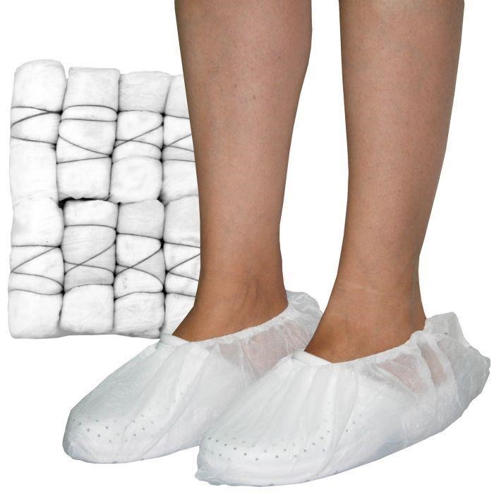Shoe Covers, White, 100 pieces (50 pairs)