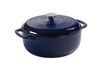 Lodge 6 Quart Enameled Cast Iron Dutch Oven with L