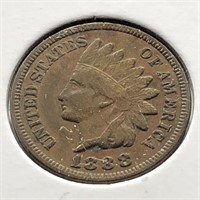 1888 INDIAN HEAD CENT XF