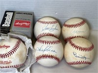 AUTOGRAPHED AMERICAN LEAGUE MLB BASEBALLS