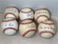 VINTAGE AUTOGRAPHED NATIONAL LEAGUE MLB BASEBALLS