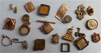 Watch fob parts or old jewelry parts