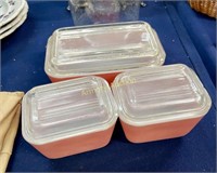 PYREX CASSEROLES W/ LIDS