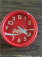 Coca-cola Clock Plastic Battery Operated