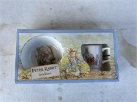 PETER RABBIT BOWL AND CUP NEW IN BOX