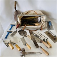 Masonry Tools with Canvas Tool Bag