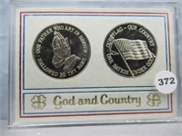 God & Country Coins in Case.