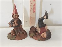 2 vtg Tom Clark Gnome figures