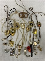 Lot of Bolo Ties, Watches, Pins and Cufflinks