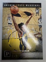Warriors James Wiseman Signed Card with COA