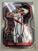 Hassan Whiteside Signed Card with COA