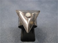 SS Opal Ring Hallmarked