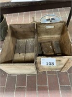 OLD WOODEN CRATES