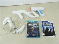 Assorted Nintendo Wii Items with WiiU Game -