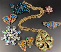 Vintage/antique jewelry lot Lisner and more