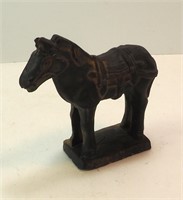 Vintage Terra Cotta Horse Figurine