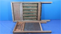 Vintage Golden Beam Washboard, Dubl Handi