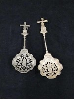Pair of silver spoons from Holland 101 g