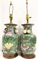 Pair Beautiful Chinese Table Lamps