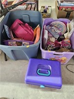 2 totes of kids toys