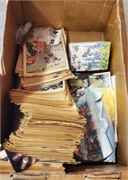 BOX OF VINTAGE COMIC BOOKS, FUNNY BOOKS, NHRA