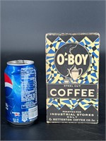 O'-BOY COFFEE BOX BETTERTON COFFEE CO. RARE BOX