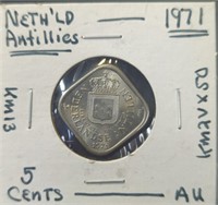 AU 1971 Netherland Antilles nickel