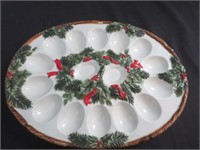 Winter Song Egg Platter by Susan Winget