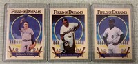 (3) Field of Dreams Baseball Cards