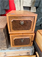 (2) Wood Boxes/Drawers