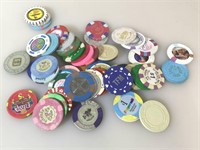 Assorted Casino Chips From various casinos.