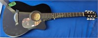 Autographed Kelly Clarkson Acoustic Guitar Mike