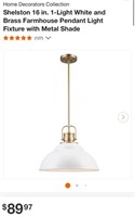 PENDANT LIGHT FIXTURE (OPEN BOX, NEW)