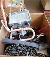 TIRE CHAINS, SAFETY LIGHTS, STOCK TANK HEATER,