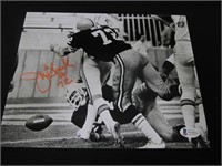 Jerry Sherk Signed 8x10 Photo Beckett Witnessed