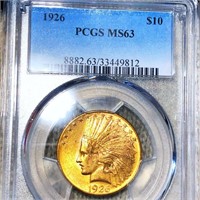 1926 $10 Gold Eagle PCGS - MS63