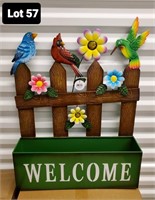 Metal welcome sign (green)